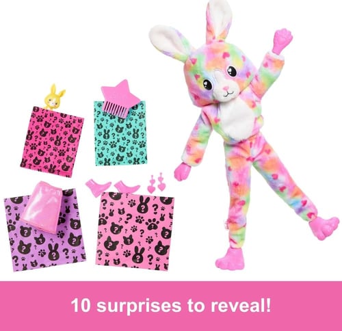 Barbie - Cutie Reveal Costume - Tie-Dye Bunny Plus...