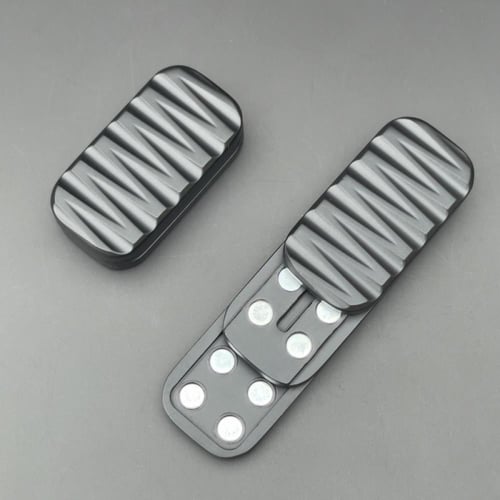 Fidget Slider 3 Layers Metal Push Card for Stress...