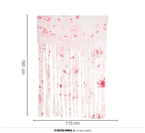 BLOODY CURTAIN 115X150 CMS (26456)