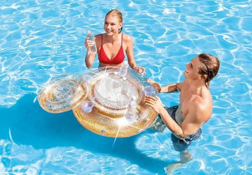 Intex Glitter Mega Chill Floating Inflatable Coole...