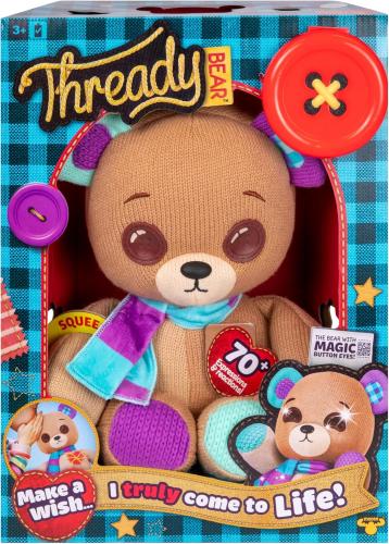 دب "ثريدي بير" (Thready Bear) - دمية دب مخملية (35 سم)