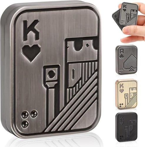 Metal Push Card Magnetic Fidget Slider