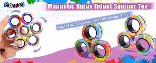 3 Finger Ring Magnetic Fidget