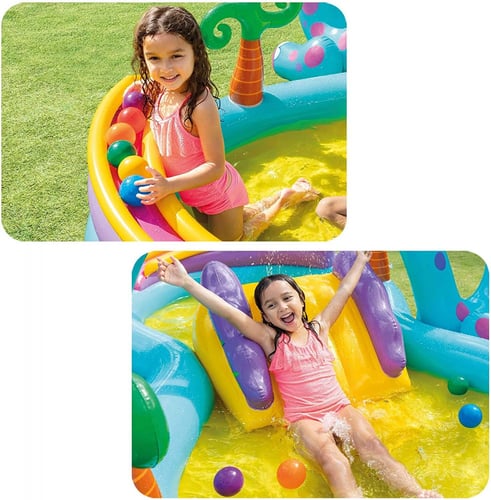 INTEX Dino Slide & Pool 302 X 229 x 112