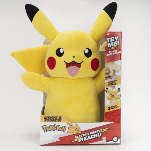 Pokemon - Feature Plush (Charge Attack) - Pikachu