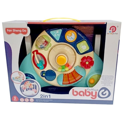 Interactive Baby Panel Toy Music Animal Blue