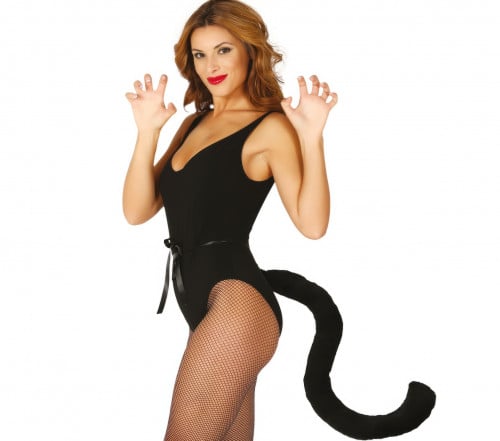 BLACK CAT TAIL 50 CMS. (17568)