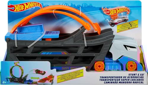 Hot Wheels Transporter Truck Mobile Play Set