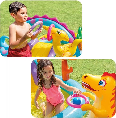 INTEX Dino Slide & Pool 302 X 229 x 112
