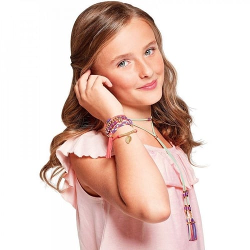 Make It Real Gold Link Suede Bracelets (1207)