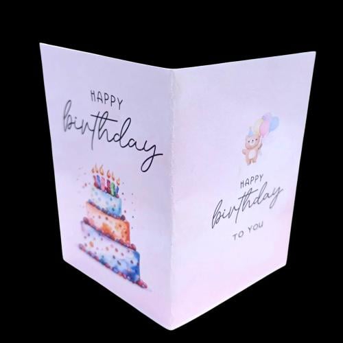 Luxury gift card happy birthday