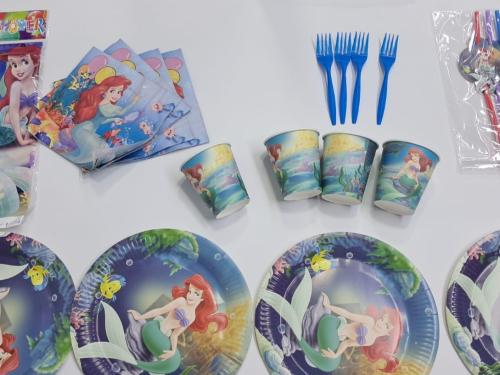 6-piece mermaid theme party set