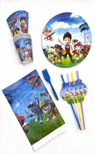 Party set 6 pieces theme Paw Patrol