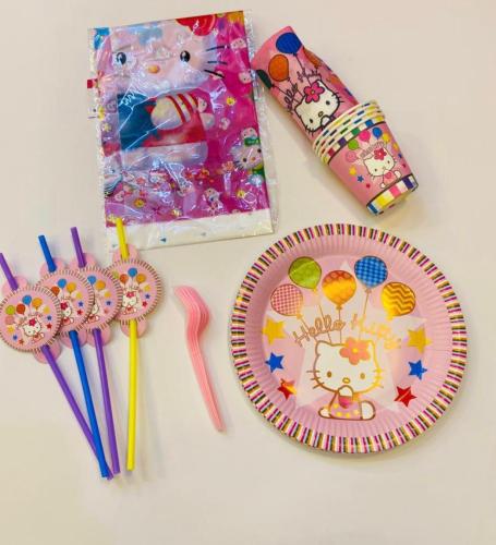 Party set with Hello Kitty theme