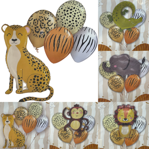Jungle balloons with figure