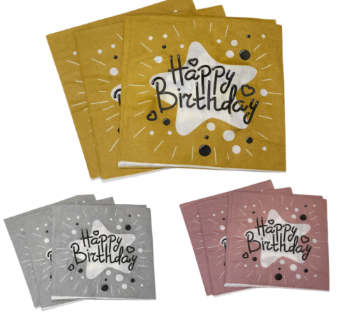 Birthday napkins