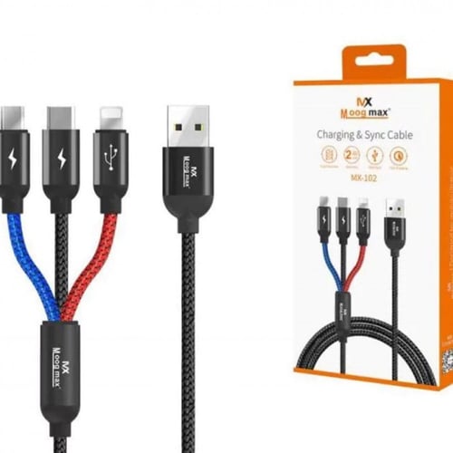 سلك شاحن متعدد قماش mx