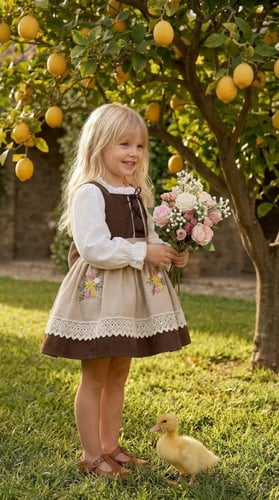 فستان ريفي مطرزة