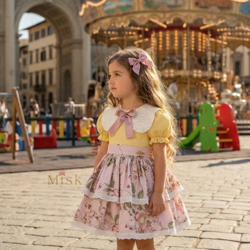 فستان النرجس الاصفر