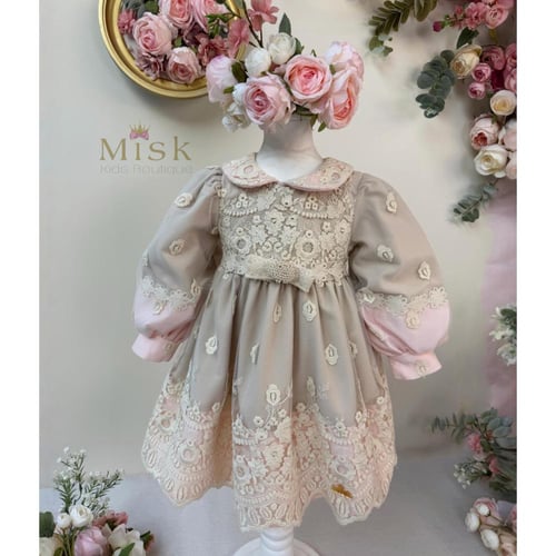 فستان لين الدافئ للمواليد