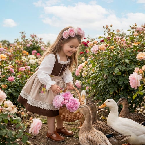 فستان ريفي مطرزة