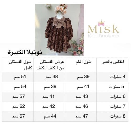 فستان النوتيلا الكبيرة