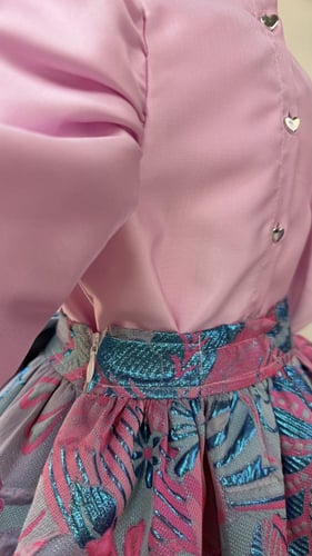 تايور الكبكيك من قطعتين(توب وتنورة)