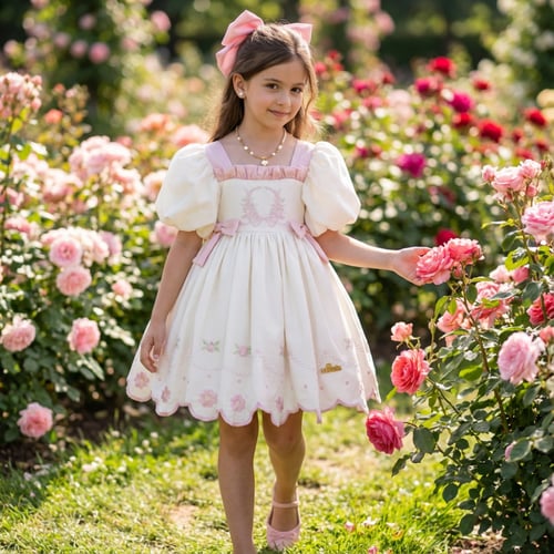 فستان لوليتة +طوق الفيونكة وبدون جيبون متوفر جيبون...