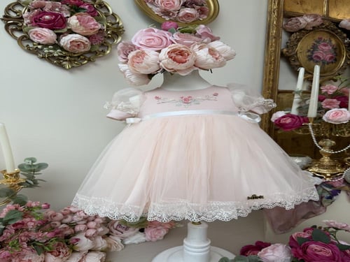 فستان بيبي روز للمواليد فقط