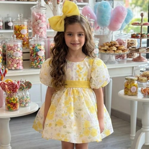 فستان الكاندي اللذيذ(وردي.ليموني.تيفاني)