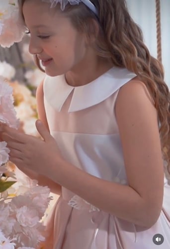 فستان مقلم ناعم