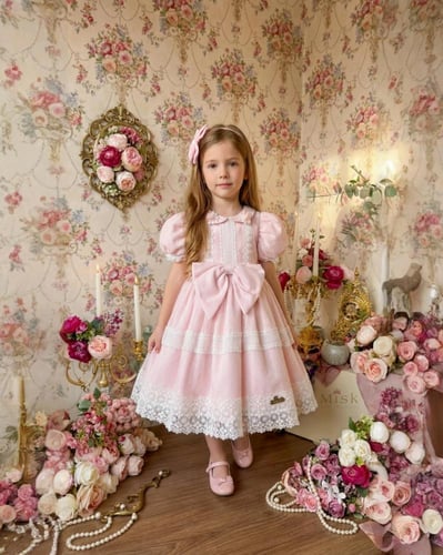 فستان اليكساندرا+ فيونكة الشعر