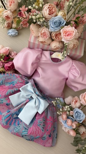 تايور الكبكيك من قطعتين(توب وتنورة)