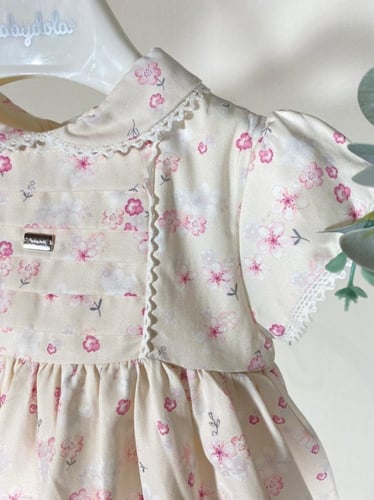 فستان مواليد قطني