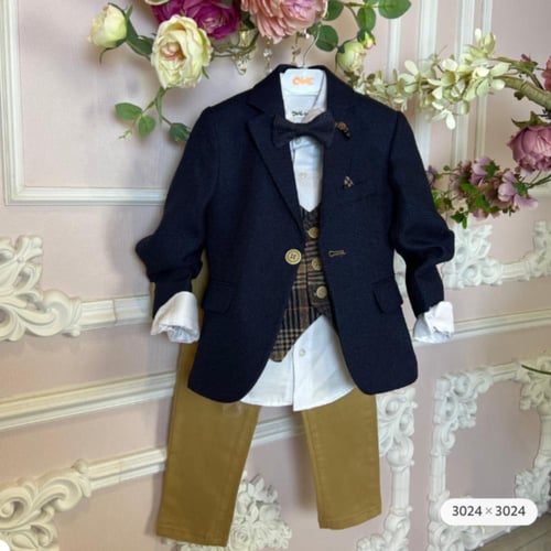 طقم ولادي كحلي غامق