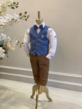 بدلة بسديري ازرق