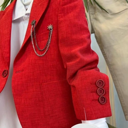 بدلة كول احمر صيفي