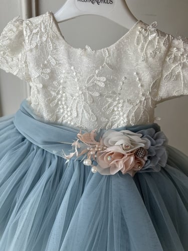 فستان سماوي طبقات تل