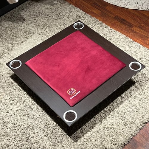 طاولة بلوت اقتصادية - احمر 4 اجراس