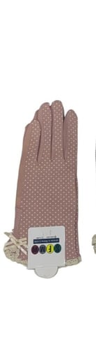 قفازات القيادة للمرأة تحمي من أشعة الشمس ( مع اصبع...