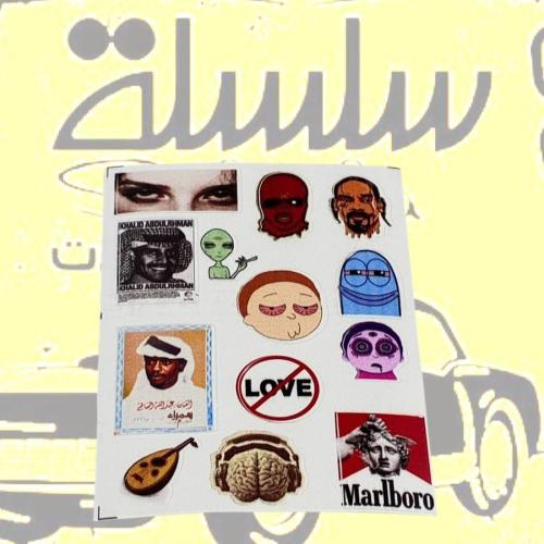 Set of 13 sticker pieces