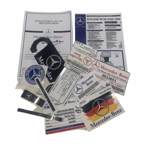 بكج استيكرات مرسيدس 17 قطعه