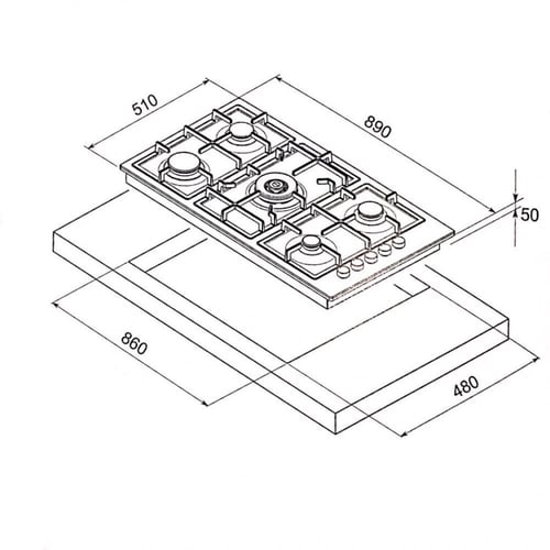 مسطح ماستر جاز بلت ان 90 سم H95GLEX