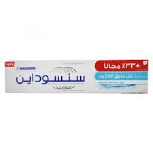 سنسوداين معجون اسنان جل عميق التنظيف 100مل+ 33%