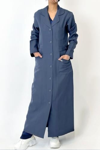 لاب كوت رمادي بطول 52 إنش 333 | ®LAB MED