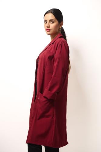 Medical Lab Coat | Wine color