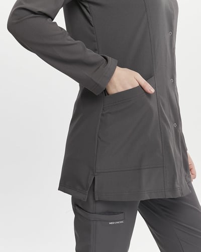 جاكيت سكراب كم طويل رمادي