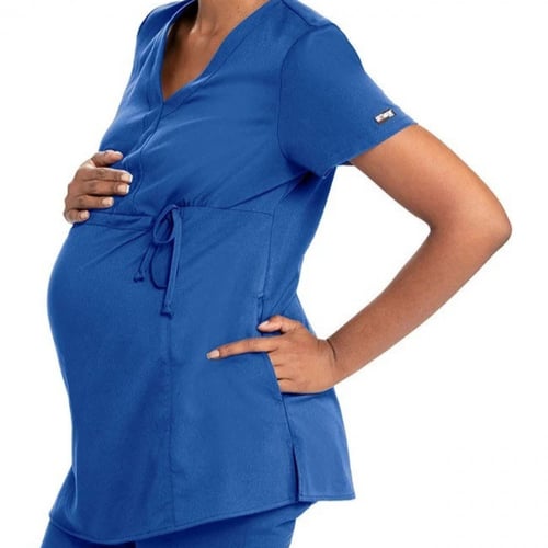 بلوزة سكراب للحوامل قريز أناتومي