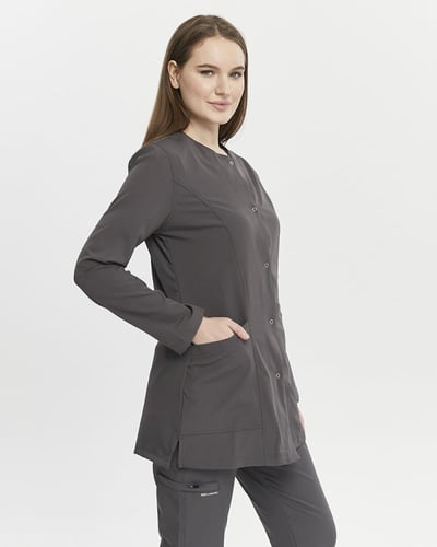 جاكيت سكراب كم طويل رمادي