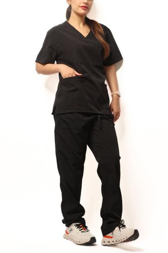 طقم سكراب طبي كامل أسود